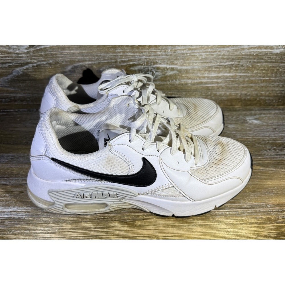 Nike Air Max Excee White Lace-Up Sneaker Shoes CD5432-101 Women's Size 8
